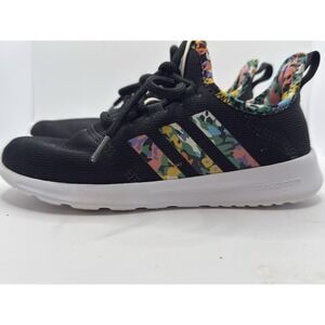 Adidas Cloudfoam Pure 2.0 Kids Sneakers Black Camo GY4871 Size 3.5 Youth